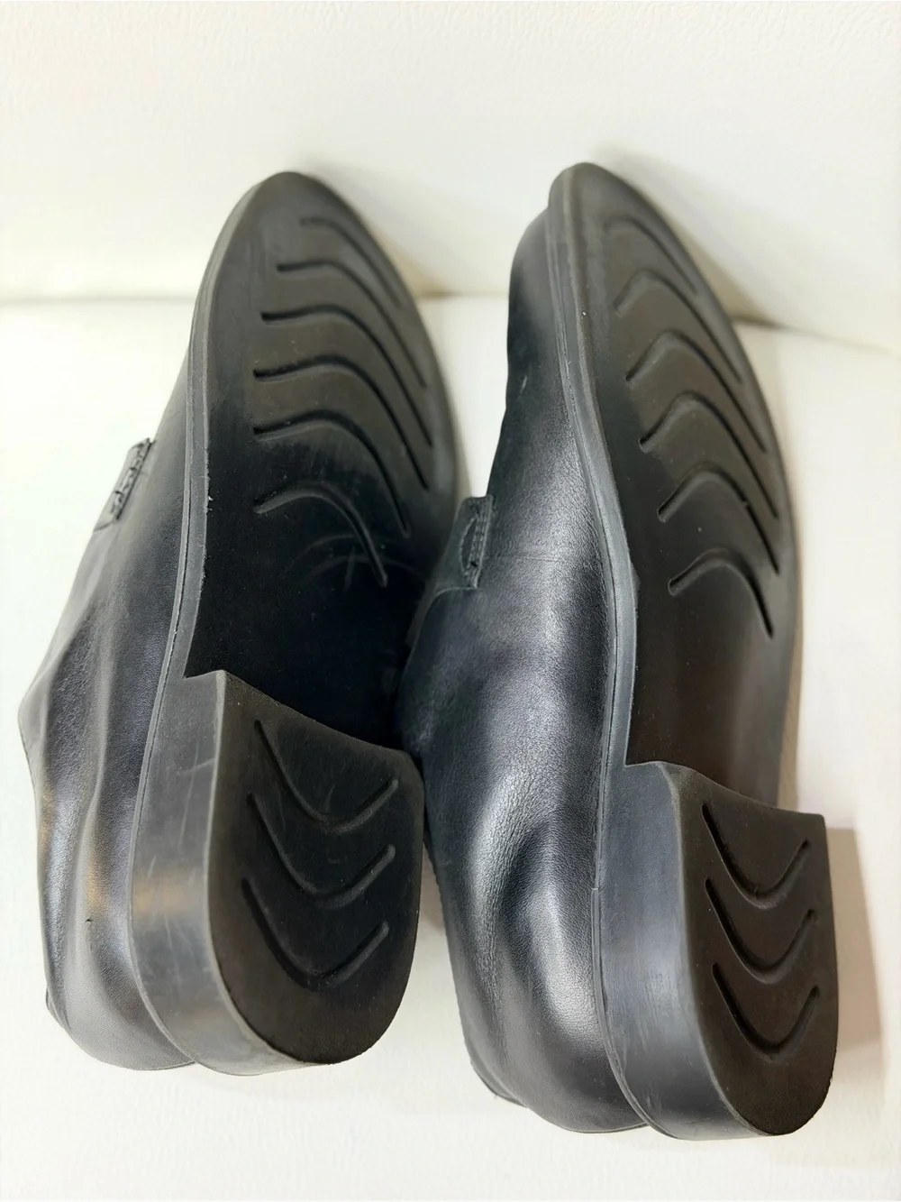 C2 by Calibrate Black Leather Derby Shoes Size 36.5